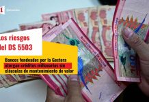 Bancos “fondeados” con recursos de la Gestora otorgan créditos millonarios sin mantenimiento de valor pese a riesgos del DS 5503
