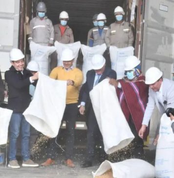 Rusia dona 1.400 toneladas de trigo a Bolivia