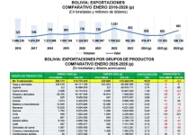 Exportaciones bolivianas registran superávit por precios de minerales