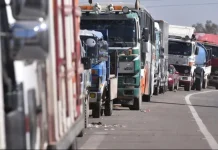 Más de 1.000 camiones están varados por bloqueos, alerta la Caneb