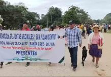 Vecinos de San Julián marchan y exigen la liberación de los detenidos tras el operativo de desbloqueo