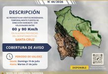 Vientos: Senamhi emite alerta en cinco departamentos