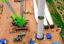 Parque Warnes II entra en fase de montaje de sus 10 aerogeneradores