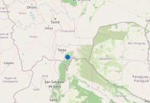 Sismo de magnitud 4,7 sacude la provincia O’Connor a 582 km de profundidad