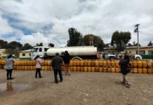 Comisan 203 garrafas y 28.000 litros de diésel