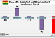Bolivia registró un déficit cambiario en 2024 por la escasez de dólares